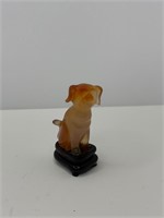 Honey Color Dog Figurine
