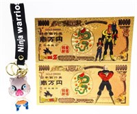 ANIME Golden Notes & 3D Key Fob