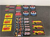 Lot of Radio Station Stickers- KBPI, The Fox, KBCO