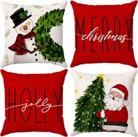 Set of 4 Christmas Pillow Covers