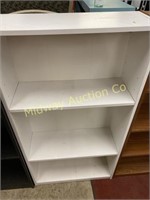 WHITE 4 FOOT BOOK CASE