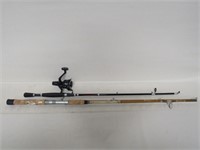 2 Fishing Rods, 1 w/Reel