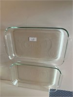 2 PYREX 11"X16" CASSEROLE DISHES