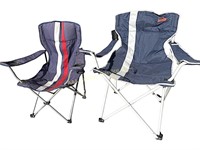 (2) folding chairs- Ozark Trail large chair