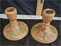 set of candle holders