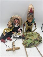 Vintage lot of marionettes