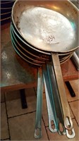 5 fry pans 12"