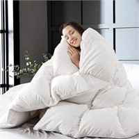 Queen Feather Comforter  All-Season  Cotton