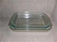 Glass Baking Pans; Rectangle