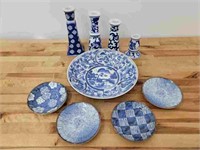 Estate Grouping of Blue & White Ceramics