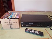 DVD/VHS player & recorder and DVDs