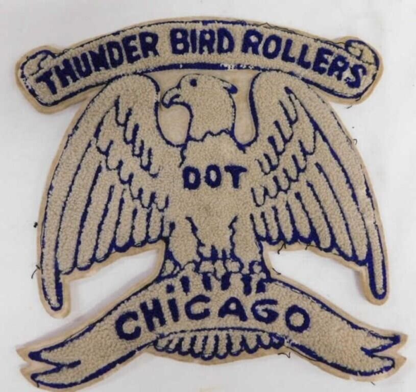 Vintage Chicago Thunderbird Rollers roller derby