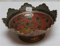 Hand Painted Brass Decorative Bowl