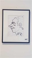 SIGNED CARICATURE