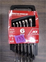 ACE 6-pc Metric Combination Wrench Set