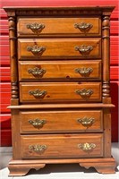 Dixie Furniture Solid Pine Tallboy Dresser