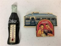 COCA-COLA THERMOMETER & MAGNET