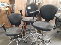 3 Cushion Office Chair with Footrest (used)