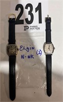 2 Vintage Elgin Watches