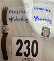 Vintage Longine & Olympus Watches