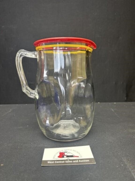 Vintage glass pitcher