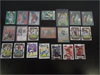 LOT OF 21 PANINI NFL CARDS AUTO, RCS, DTR PATCH