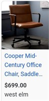 West Elm Office Desk Chair RETAIL $699