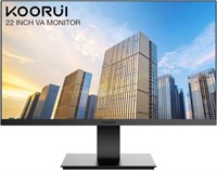 KOORUI 22 Inch Monitor  FHD 1080P  75HZ  VESA
