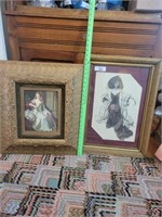 Old gold frame picture & old frame picture