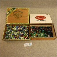 Marbles in Cigar Boxes