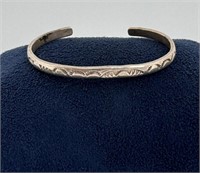 Garcia Navajo Sterling Silver Bangle Bracelet