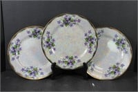 3 February Violet Plates