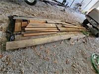 LARGE LUMBER PILE - PLANKS - ETC