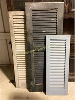 Exterior Wooden Shutters, includes (3) non