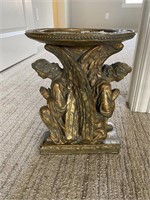 Gilded angels plant stand