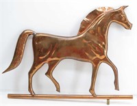 Copper Weathervane Horse