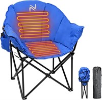 $104  (GRAY) NAIZEA Oversized Heated Camping Chair