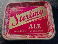 "Drink Sterling Ale? Tin Tray