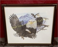 American Bald Eagle Print 
Dated: 1990