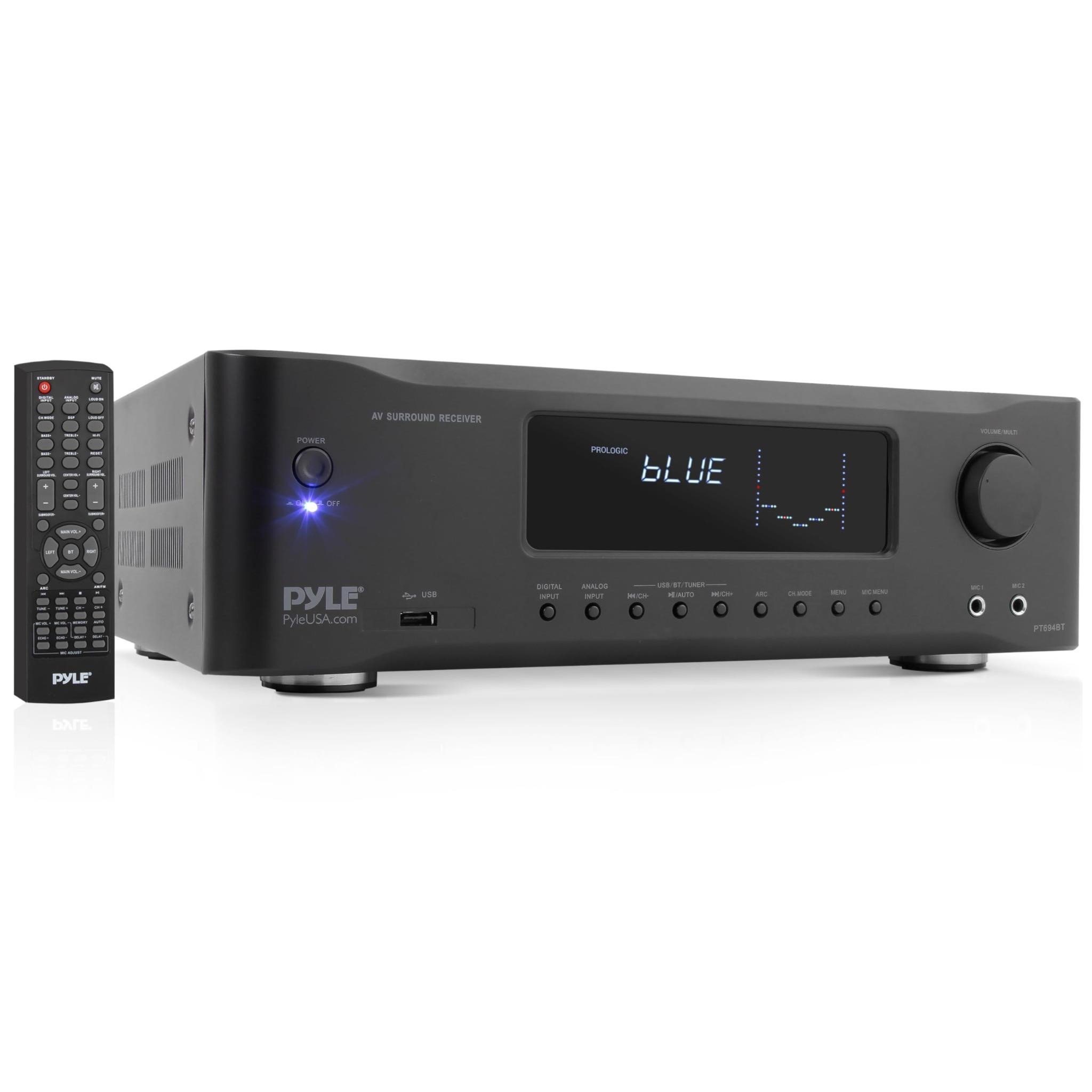 Pyle 5.2-Channel Hi-Fi Bluetooth Stereo Amplifier