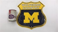 Metal Wolverine Country M Wall Sign U Of M