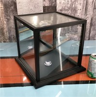 Mirrored & glass display box 11"x11"x11.5"