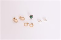 Vintage Clip-On & Screw-Back Earrings, Ring