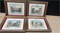 4 Victorian Pictures 12" x 10" *LYR. NO SHIPPING