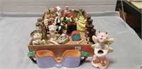 Tray Lot Of Assorted Vintage Salt &Pepper Shakers