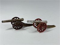 2) ANTIQUE MANOIL MILITARY CANNONS