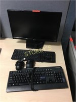 LG Monitor, Keyboard & Mouse
