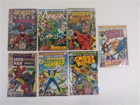 7pc Silver & Bronze Age Marvel Comics