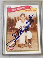 1989 Swell Phil Rizzuto Signed Baseball Card