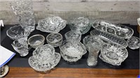 Large Lot Of Vintage Glass